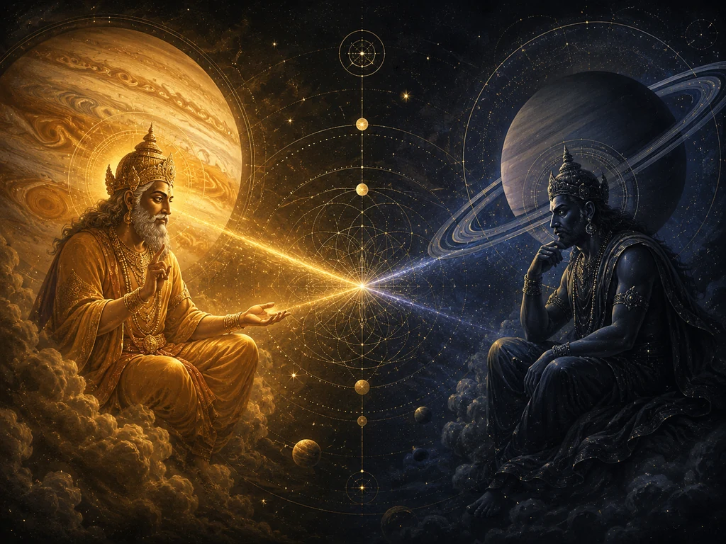 The Guru–Shani Dialogue of 2026: Growth That Can Endure